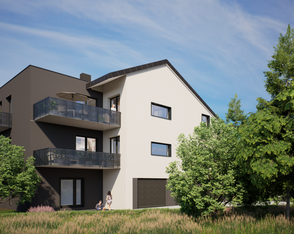 Sielanka Apartamenty - Wizualizacja budynku drugi bok